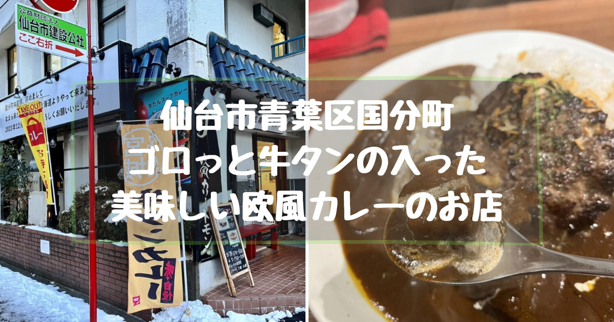 仙台市国分町の欧風カレーの美味しいお店【欧風カリードモン】